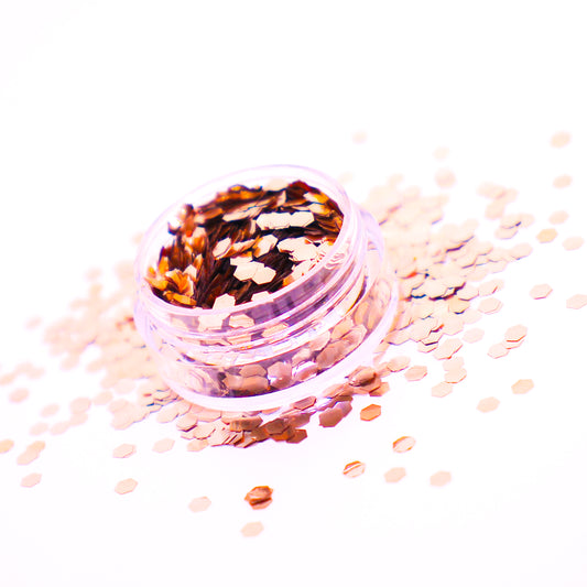 Rose Gold Extra Chunky Biodegradable Glitter