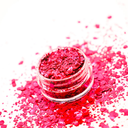 Red Mix Biodegradable Glitter