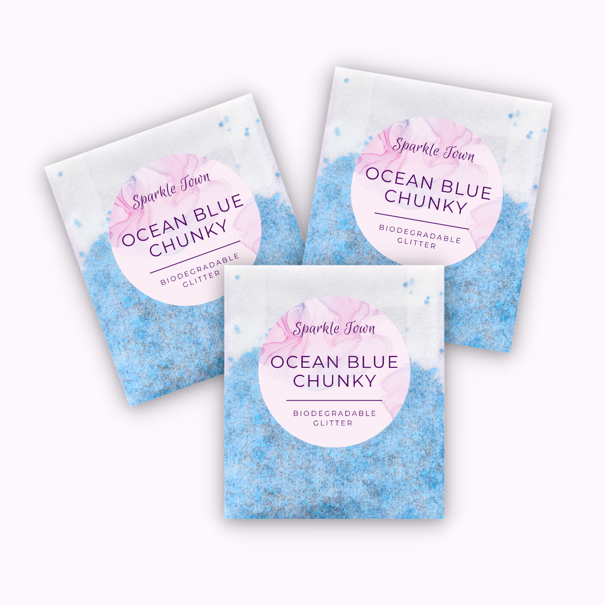 Ocean Blue Chunky Biodegradable Glitter