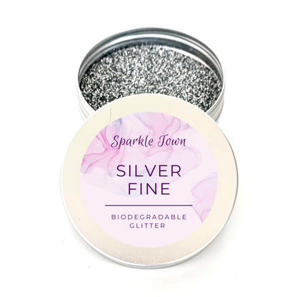 Silver Fine Biodegradable Glitter