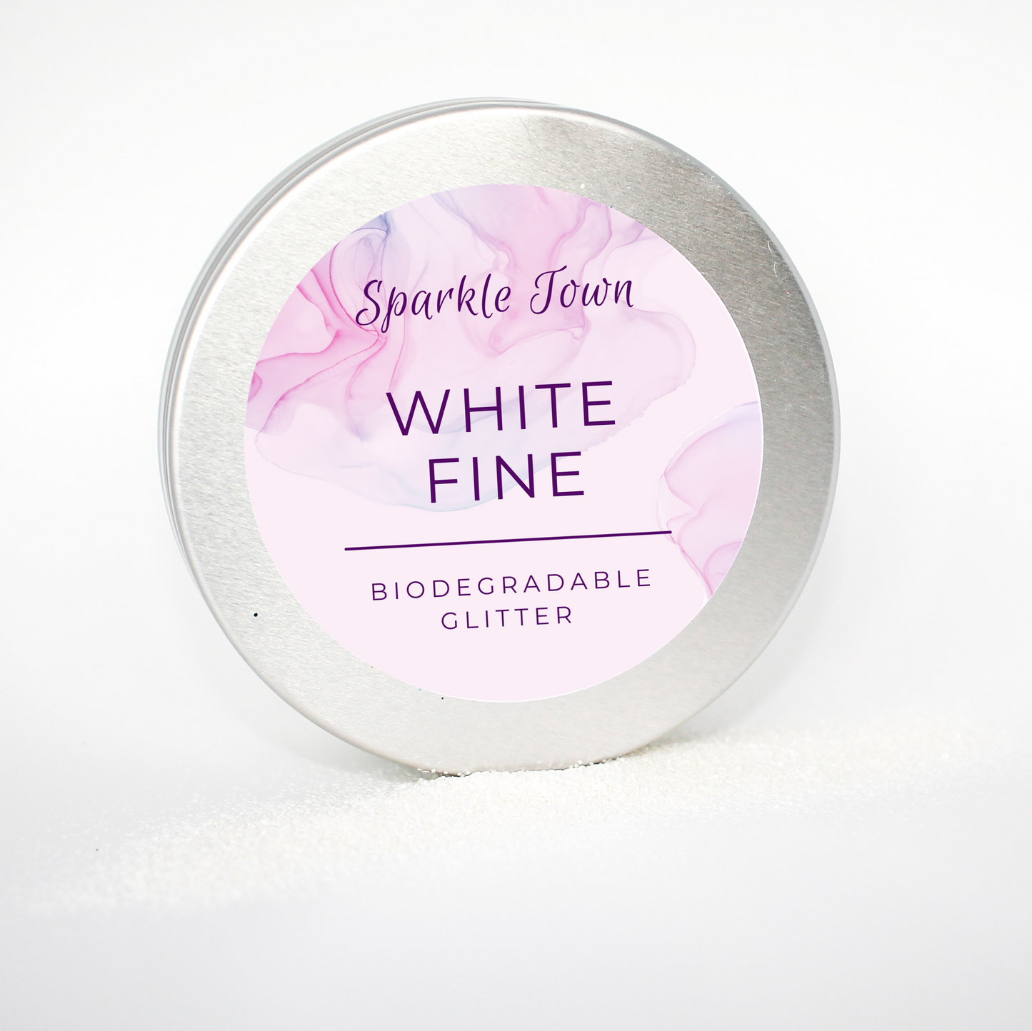 White Fine Biodegradable Glitter