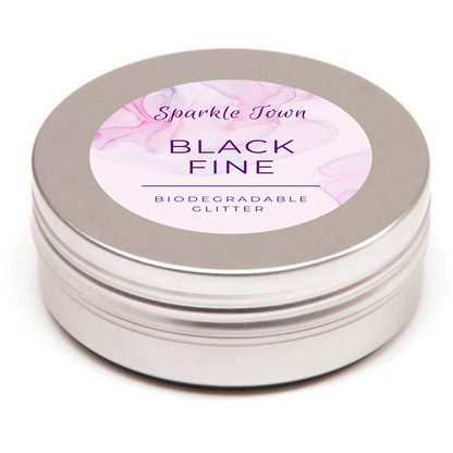 Black Fine Biodegradable Glitter