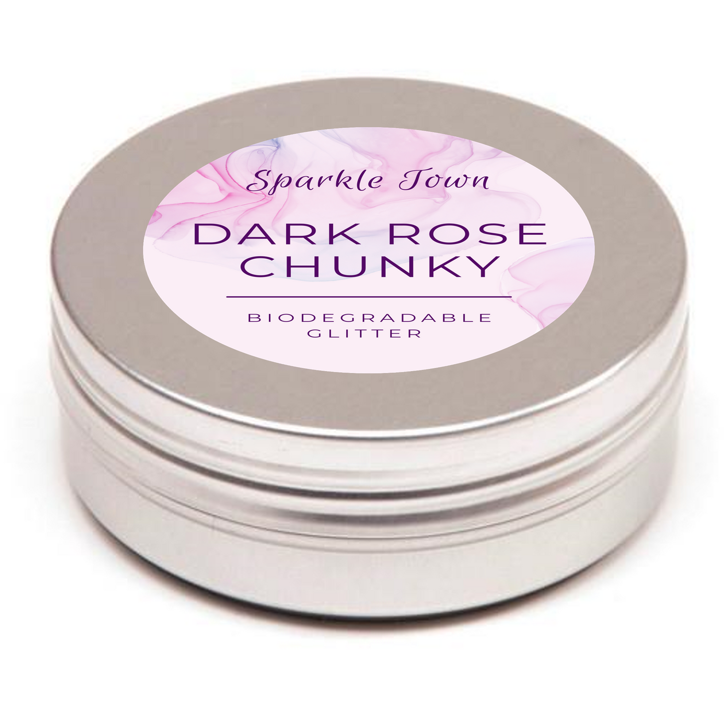 Dark Rose Chunky Biodegradable Glitter