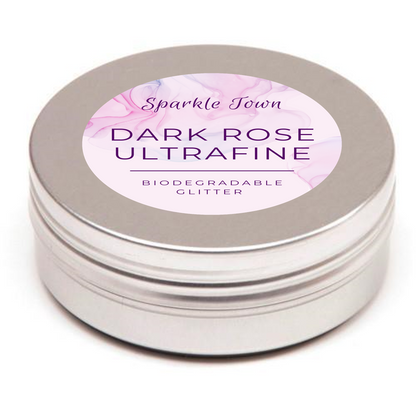 Dark Rose Ultrafine Biodegradable Glitter