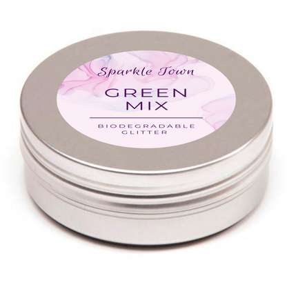Green Mix Biodegradable Glitter