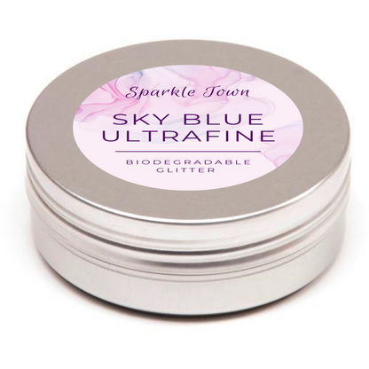 Sky Blue Ultrafine Biodegradable Glitter