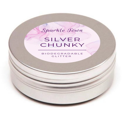 Silver Chunky Biodegradable Glitter