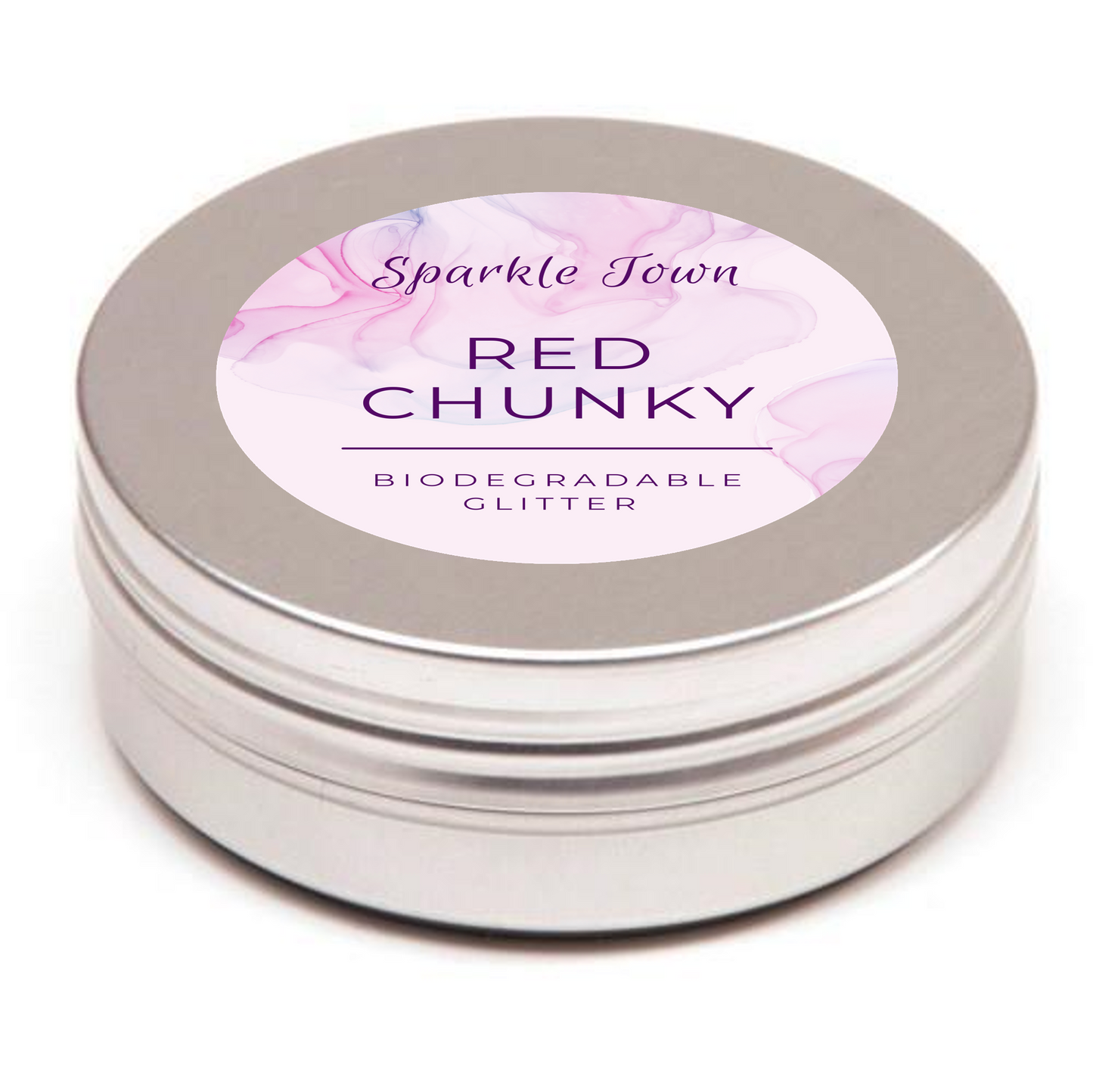 Red Chunky Biodegradable Glitter