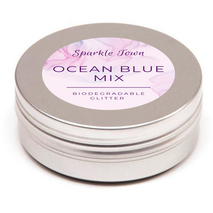 Ocean Blue Mix Biodegradable Glitter