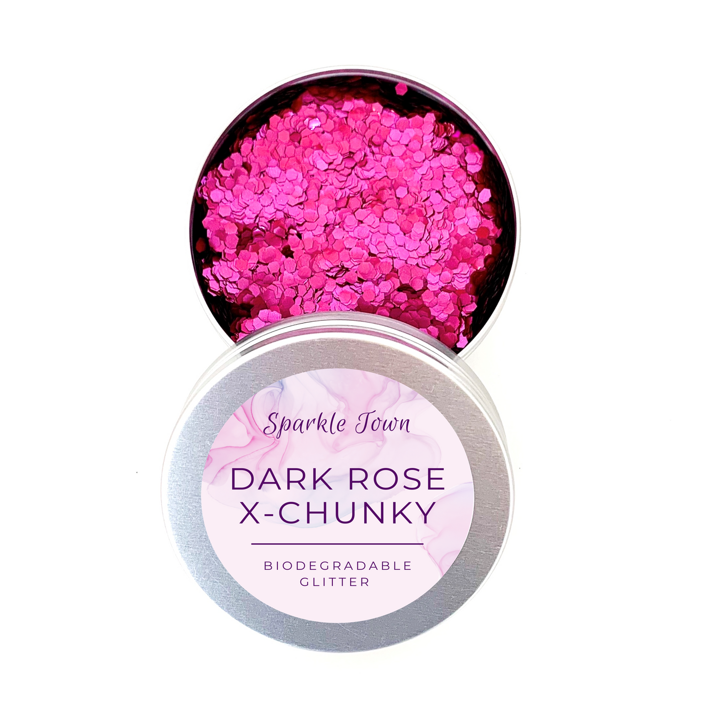Dark Rose Extra Chunky Biodegradable Glitter