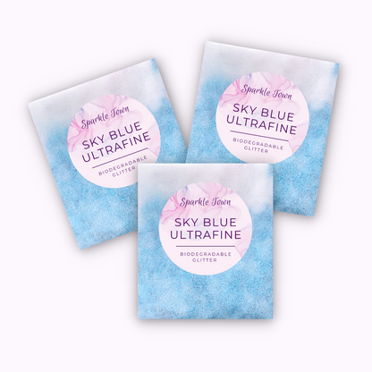 Sky Blue Ultrafine Biodegradable Glitter