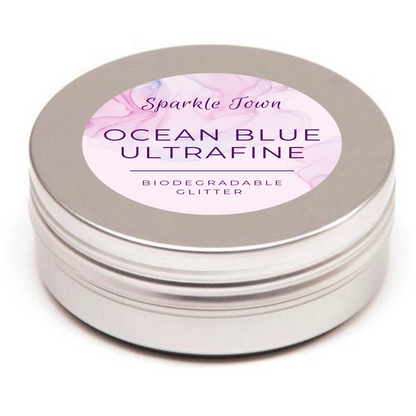 Ocean Blue Ultrafine Biodegradable Glitter